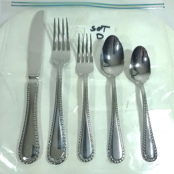 Oneida Pebblebrook Silverware Single Set Of Five Pices - Picture 2 of 7